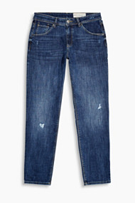 Esprit Vrouwelijke stretchjeans met used look Blue Medium Washed for Women