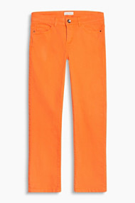 Esprit Kick-flared-broek, katoen/stretch Orange for Women