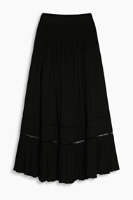 Esprit Zomerse maxirok met kant Black for Women
