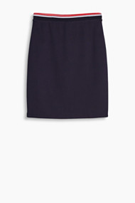 Esprit Sportieve kokerrok van jersey/stretch Navy for Women