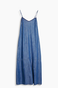 Esprit Maxi-jurk in soepele denim look Navy for Women