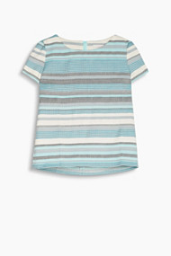 Esprit Blouseachtig shirt met jacquardstrepen Aqua Green for Women