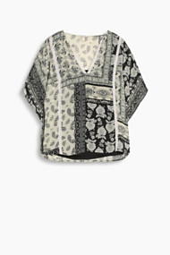 Esprit 2-in-1-blouse + print en geïntegreerde top Beige for Women
