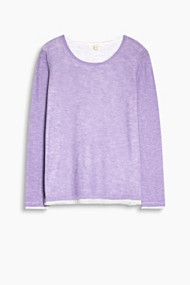 Esprit Katoenen trui met zachte jersey voering Lilac for Women