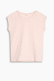 Esprit Licht transparant burnt-out shirt Light Pink for Women