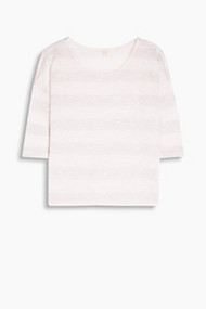 Esprit Zachte trui met blokstrepen en lurex Light Pink for Women