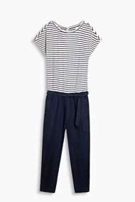 Esprit Jumpsuit van een soepele materiaalmix Navy for Women