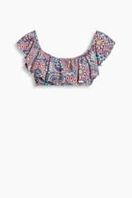 Esprit Gewatteerde bandeautop in carmenstijl Pink Fuchsia for Women