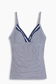 Esprit Gewatteerde, lange top met shaping effect Navy for Women