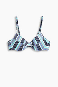 Esprit Ongewatteerde beugeltop met strepen Turquoise for Women