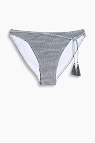 Esprit Slip met fijne print en kwastjes Anthracite for Women