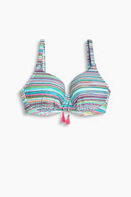 Esprit Gewatteerde beugeltop, grote cupmaten Turquoise for Women