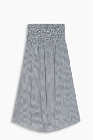 Esprit Soepele bandeaujurk met print Navy for Women