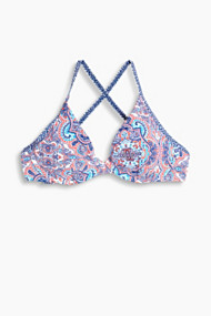 Esprit Ongewatteerde beugeltop met paisleyprint Red for Women