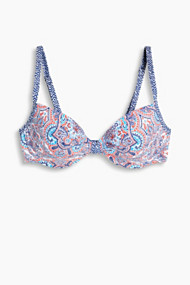Esprit Gewatteerde beugeltop met paisleyprint Red for Women
