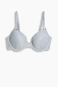 Esprit Gewatteerde beugel-bh van kant Medium Grey for Women