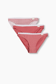 Esprit Set van 3 slips, katoen-stretch Blush for Women
