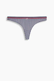 Esprit Hipster-string met fijne print Navy for Women