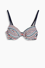 Esprit Ongewatteerde beugel-bh met zigzagprint Navy for Women