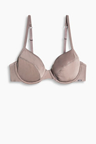 Esprit Zijdeachtige, ongewatteerde beugel-bh Taupe for Women