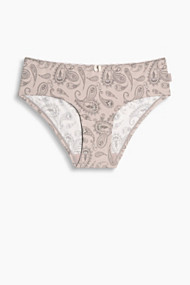 Esprit Hipster-short met paisleyprint Taupe for Women