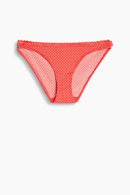 Esprit Zijige hipster-slip met fijne print Red for Women