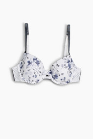 Esprit Gewatteerde beugel-bh met een motiefmix White for Women