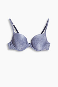 Esprit Gewatteerde beugel-bh, gemêleerde look Navy for Women