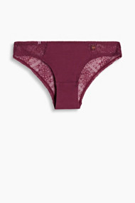 Esprit Hipster-slip van kant en jersey Bordeaux Red for Women