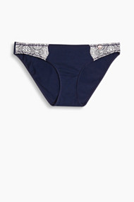 Esprit Hipster-slip met kanten beleg Navy for Women