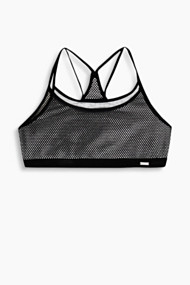 Esprit Beugelloze, zachte bh met mesh beleg Medium Grey for Women
