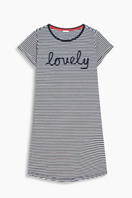 Esprit Jersey nachthemd van 100% katoen Navy for Women