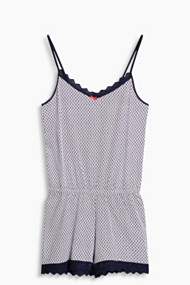 Esprit Printed jersey trui van 100% katoen Navy for Women