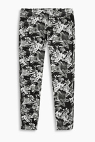 Esprit Legging van katoen-stretch met print Anthracite for Women