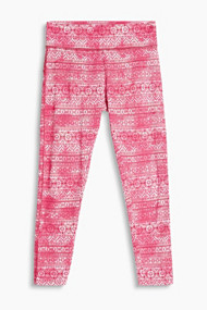 Esprit Gebatikte legging met ornamentprint Pink Fuchsia for Women
