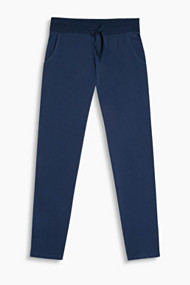 Esprit Softe jersey broek met brede band Navy for Women