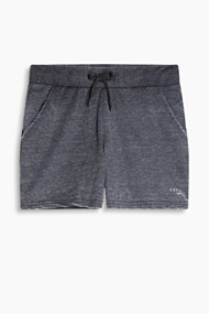 Esprit Zachte sweatshort van een katoenmix Anthracite for Women