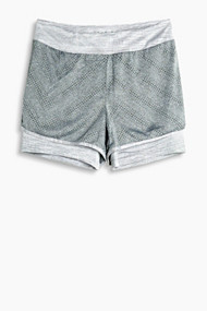 Esprit Short met laagjes en E-DRY Medium Grey for Women