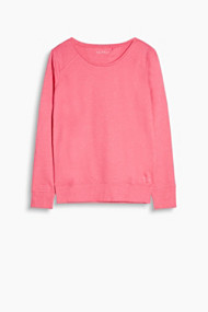 Esprit Felgekleurd sweatshirt van een katoenmix Pink Fuchsia for Women