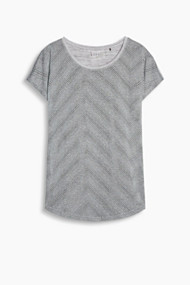 Esprit Active shirt met lasercut, E-DRY Medium Grey for Women