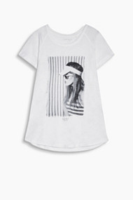 Esprit Soepel shirt met fotoprint Off White for Women