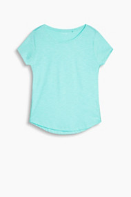 Esprit T-shirt van zachte slub jersey Aqua Green for Women