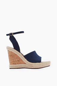 Esprit Wedges met kurkzool Navy for Women