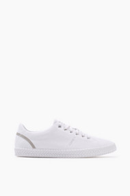 Esprit Vetersneaker van katoen-canvas White for Women