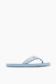 Esprit Teenslippers met etnisch bandje Grey Blue for Women