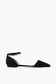 Esprit Ballerina`s met kant van suède Black for Women