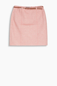 Esprit Kokerrok in een 2-tone look met ceintuur Burnt Orange for Women
