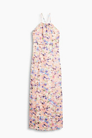 Esprit Chiffon maxi-jurk Salmon for Women