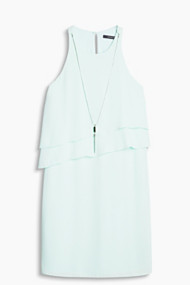 Esprit Soepele jurk van chiffon met laagjeslook Light Green for Women