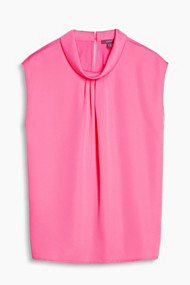 Esprit Soepele blouse in satijnen look Pink for Women